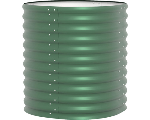 Hochbeet aus gewelltem Metall