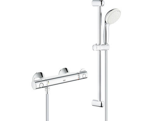 Armaturen-Set Duscharmatur mit Thermostat GROHE Grohtherm 800 chrom glänzend 34565001 Armaturen-Set Duscharmatur mit Thermostat GROHE Grohtherm 800 chrom glänzend 34565001