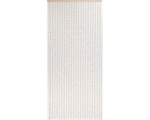 Holzperlenvorhang mit Holzleiste