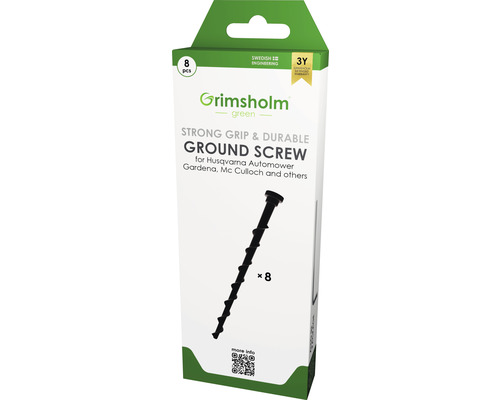 Bodenschraubenanker Grimsholm für Automower, Gardena, 8 Stück Grimsholm Green Bodenschrauben für Husqvarna Automower, Gardena, Mc Culloch und andere, 8 Stück