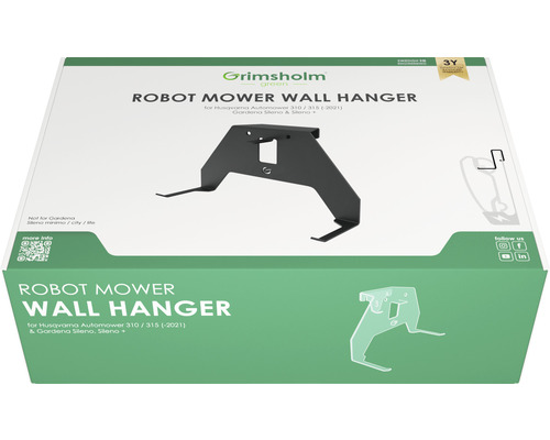 Grimsholm Green Robotermäher Wandhalterung Verpackung