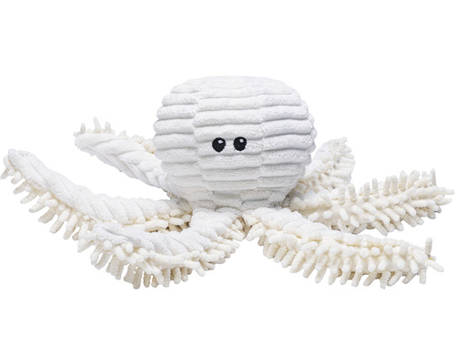 Hundespielzeug beeztees Eco Toy Oktopus Okki 26 x 13 x 13 cm beige 100% recyceltes Material Plüschtier Oktopus mit acht Armen