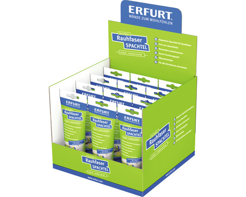 Verkaufsdisplay mit Tuben Erfurt Rauhfaser Spachtel