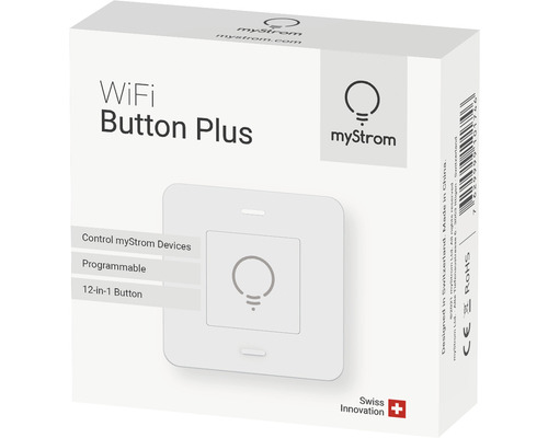 Verpackung eines myStrom WiFi Button Plus
