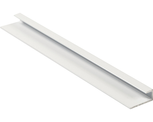 Aluminium U-Profil weiß glänzend 6x5,5x18x2600 mm