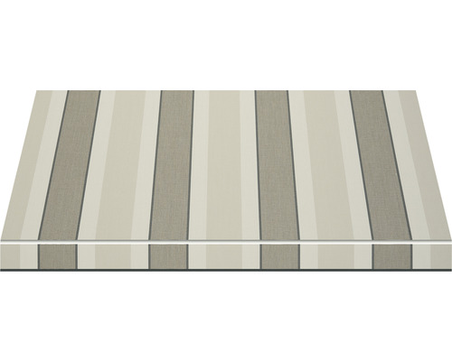 Stoffmarkise mit Streifenmuster für den Aussenbereich