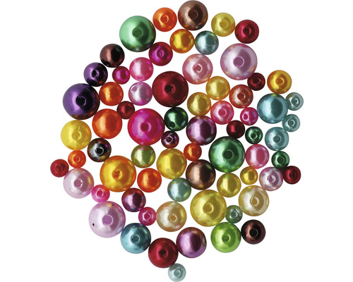 Schmuck-Perlen glänzend 6-12 mm 25 g