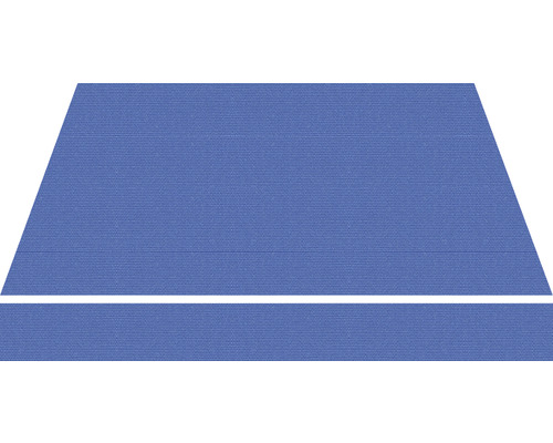 Blaue Markise für den Außenbereich