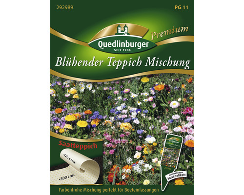 Blühender Teppich Quedlinburger Blumensamen Saatteppich 20x300 cm