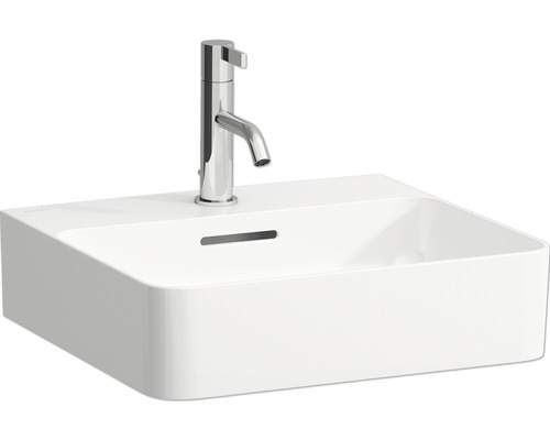 Wells Waschbecken Aus Keramik – 45,7 Cm Rechteckig, Unterbau, Weiß, Für Bad Oder Gäste-WC