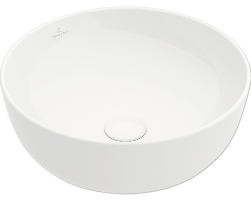 Villeroy & Boch Aufsatzwaschbecken Artis 43 cm rund weiß mit Beschichtung 417943R1 Aufsatzwaschbecken aus Keramik