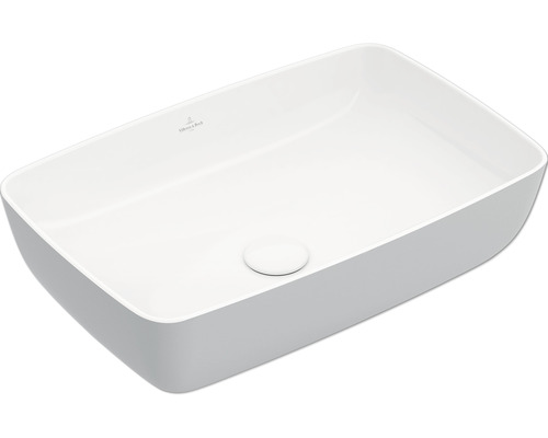 Villeroy & Boch Aufsatzwaschbecken Artis 58 cm eckig weiß/frech linen 417258BCT7 Aufsatzwaschbecken aus Keramik