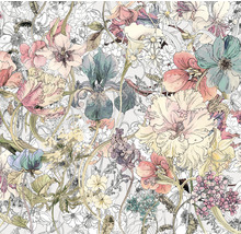 Blumentapete mit floralem Muster
