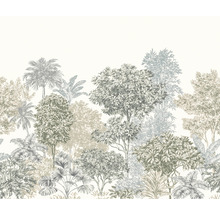 Fototapete Vlies IF3-041 Painted Palms 3-tlg. 300 x 250 cm