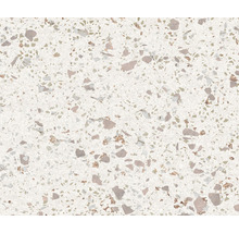 Nahaufnahme einer Terrazzo-Fliese mit kleinen Steineinschlüssen
