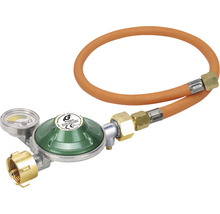 Gasdruckregler mit Schlauch und Manometer