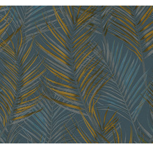 Vliestapete 39038-7 Attractive 2 Palmenblätter petrol-gelb-thumb-0 Vliestapete 39038-7 Attractive 2 Palmenblätter petrol-gelb-thumb-0