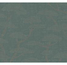 Vliestapete 38741-2 Nara Bäume Bonsai grünbeige-thumb-0