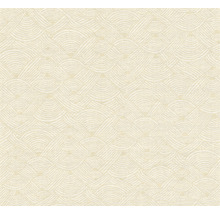 Vliestapete 38742-4 Nara Ethno Wellenmuster creme