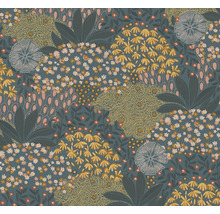 Vliestapete 38740-4 Nara Blumen türkisgelb-thumb-0