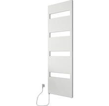 Elektrischer Handtuchwärmer SCHULTE Turin Heizstab links 50,5 x 170,3 cm 600 W mit Schukostecker weiß