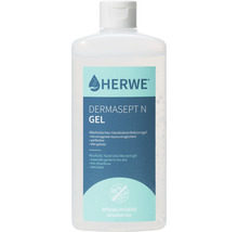 Herwe Derma Sept N Gel zur Händedesinfektion in einer Flasche