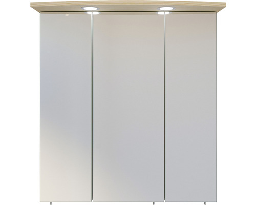 Spiegelschrank mit drei Türen und Beleuchtung