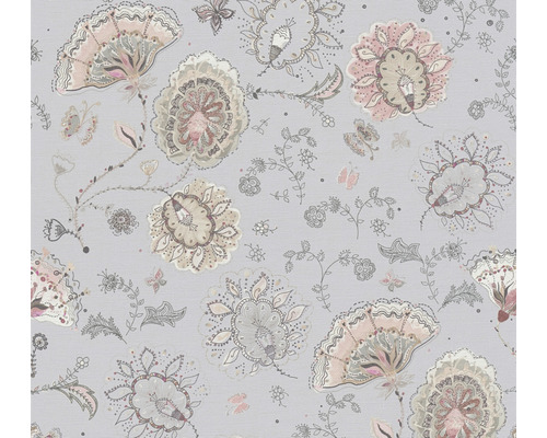 Vliestapete 38899-3 House of Turnowsky verspielte Blumen grau Tapete mit floralem Muster