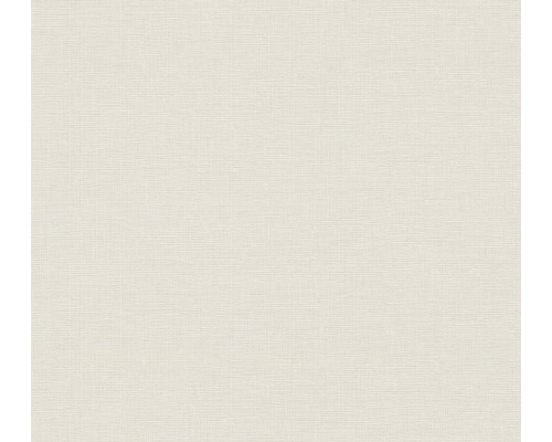 Vliestapete 38902-1 House of Turnowsky Uni Textilstruktur beige Nahaufnahme einer weißen Textiltapete mit feiner Struktur