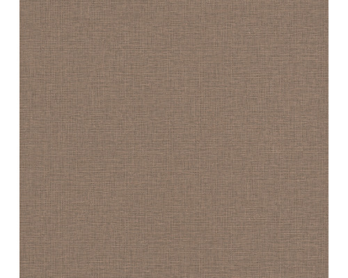 Vliestapete 38902-7 House of Turnowsky Uni Textilstruktur braun Brauner Textilstoff mit feiner Gewebestruktur