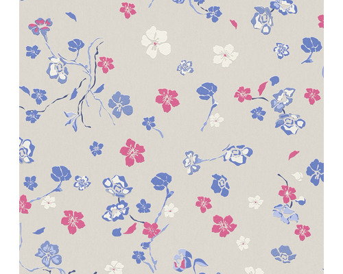 Vliestapete 38907-3 House of Turnowsky verspielte Blumen beige Tapete mit Blütenmuster in verschiedenen Farben