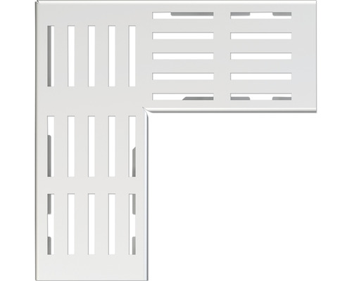 Alcadrain Eckiger Rost für Entwässerungsrinne für Fassaden-und Terrassenentwässerung MW 54/6 Edelstahl 249 mm x 100 mm x 20 mm Alcadrain Eckiger Rost für Entwässerungsrinne für Fassaden-und Terrassenentwässerung MW 54/6 Edelstahl 249 mm x 100 mm x 20 mm