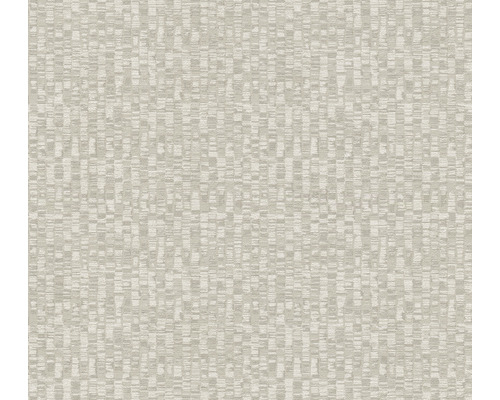 Vliestapete 39092-3 Antigua abstraktes Muster grau-weiß Nahaufnahme einer hellen Textiltapete mit dezenter Struktur