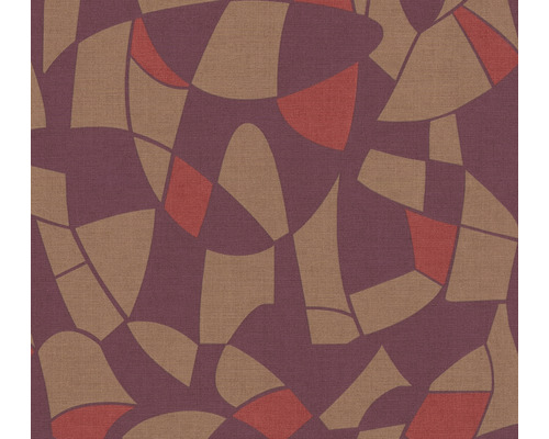 Vliestapete 39093-1 Antigua geometrisches Muster lila Tapete mit geometrischem Muster
