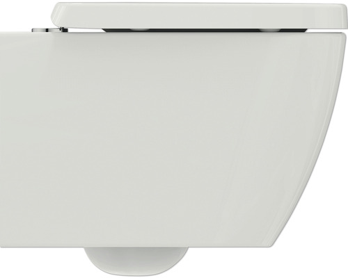 Wandhängendes WC aus Keramik, Seitenansicht