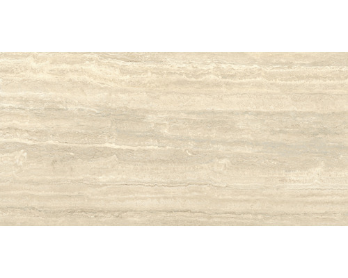 Travertinfliese mit horizontaler Maserung