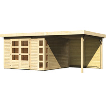 Holzgartenhaus mit Doppeltür und Glasfenstern