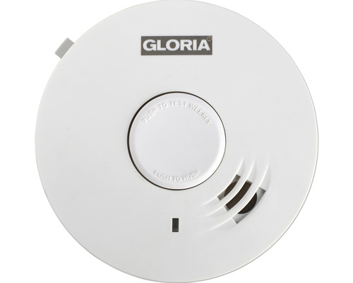 Gloria Rauchwarnmelder R-10 Q-Label BxT 104x40 mm weiß