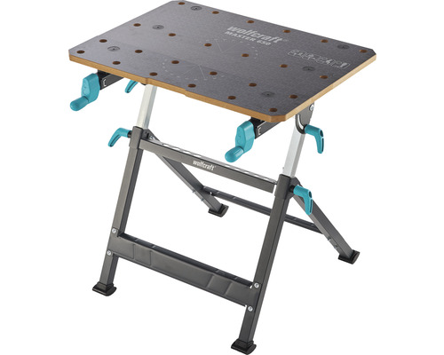 Wolfcraft Master 650 Werkbank mit klappbarem Untergestell