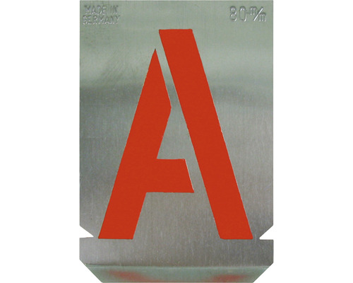 Signierschablonen-Satz 50 mm Buchstaben A-Z Blockschrift nach DIN 1451 Zinkblech Buchstabierschablone A