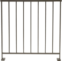 Pertura Geländer-Komplettset Triton taupe G-Form Aluminium für Bodenmontage 2 m-thumb-1