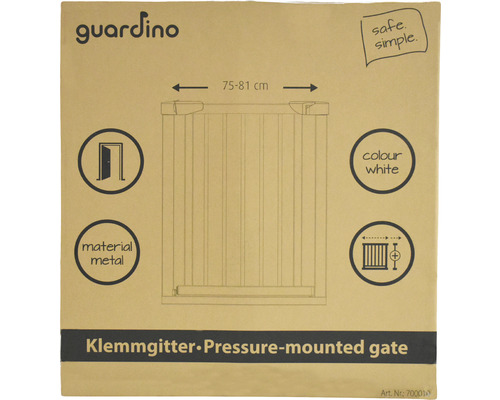 Guardino Schutzgitter, Spannbereich 75 bis 81 cm, Material Metall