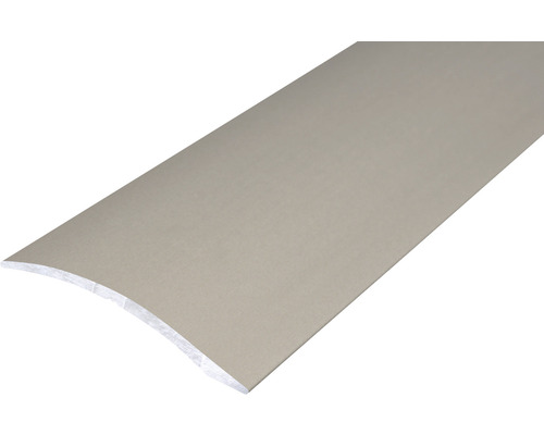 SKANDOR Anpassungsprofil Aluminium Edelstahloptik eloxiert 6x40x2700 mm Aluminiumprofil