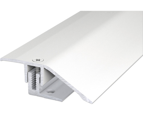 SKANDOR Anpassungsprofil Aluminium Silber eloxiert 14x44x1000 mm Profilleiste aus Metall mit Schraube zur Befestigung