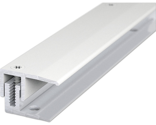SKANDOR Abschlussprofil Aluminium Silber eloxiert 12x21x1000 mm Aluminiumprofil mit Schrauben zur Befestigung