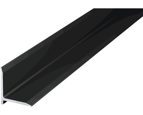 SKANDOR Abschlussprofil Aluminium Schwarz lackiert 13x13x2500 mm Winkelprofil aus Aluminium