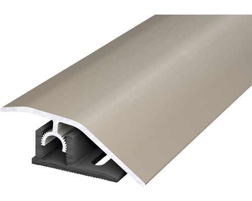 SKANDOR Anpassungsprofil Aluminium Edelstahloptik eloxiert 10x44x1000 mm