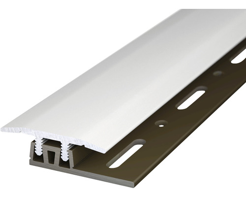 SKANDOR Übergangsprofil Aluminium Silber eloxiert 6x27x1000 mm Detailansicht einer Fassadenverkleidung