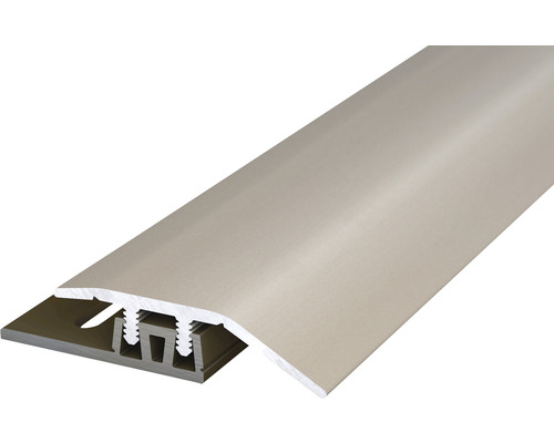 SKANDOR Anpassungsprofil Aluminium Edelstahloptik eloxiert 6x34x1000 mm