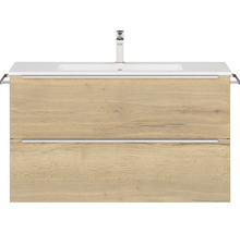 Waschtischunterschrank mit zwei Schubladen und Waschbecken